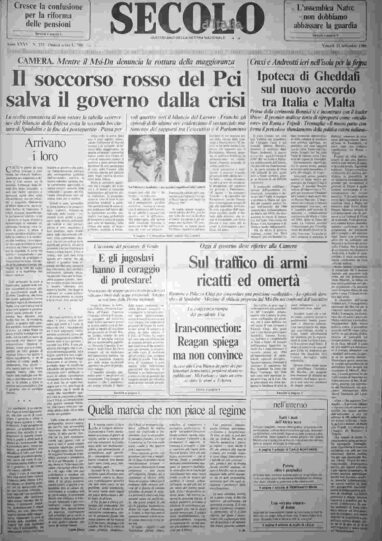 venerdì 21 novembre 1986
