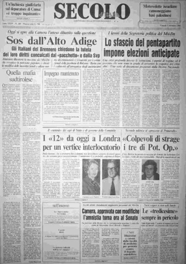 venerdì 5 dicembre 1986