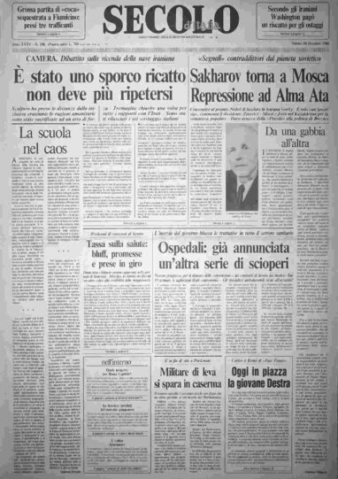 sabato 20 dicembre 1986