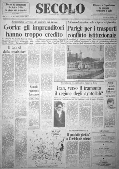 martedì 30 dicembre 1986