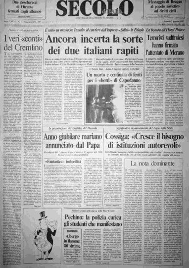 venerdì 2 gennaio 1987