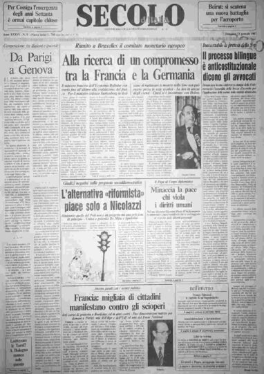 domenica 11 gennaio 1987