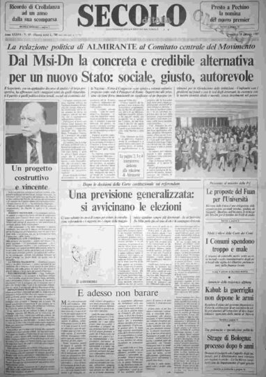 domenica 18 gennaio 1987