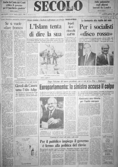 giovedì 22 gennaio 1987