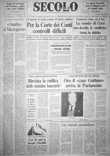 venerdì 23 gennaio 1987