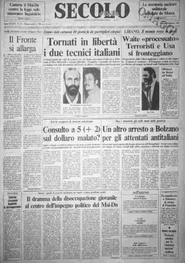 venerdì 6 febbraio 1987