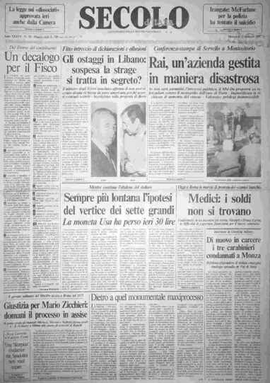 mercoledì 11 febbraio 1987