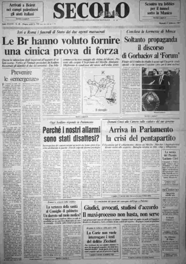 martedì 17 febbraio 1987