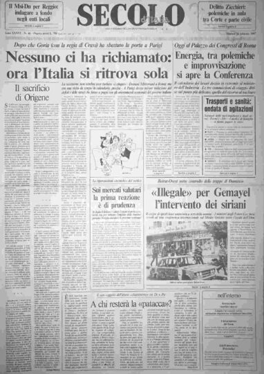 martedì 24 febbraio 1987