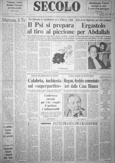 domenica 1 marzo 1987