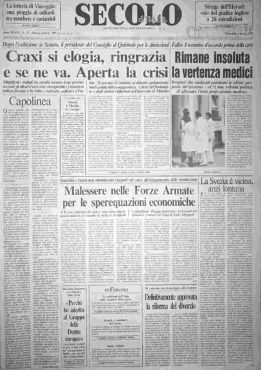 mercoledì 4 marzo 1987