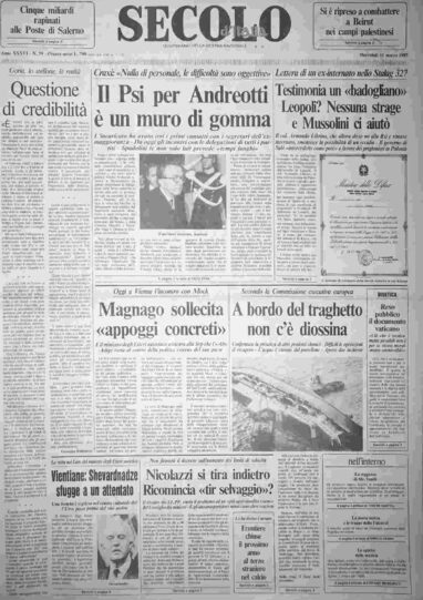 mercoledì 11 marzo 1987