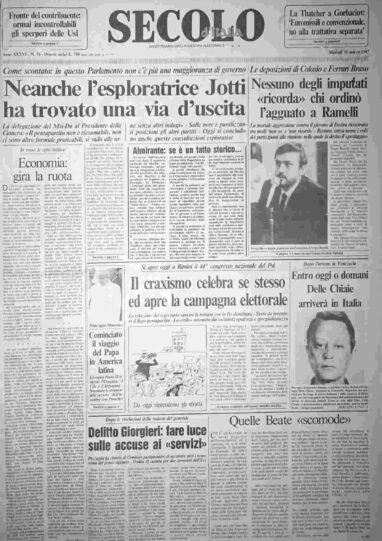 martedì 31 marzo 1987