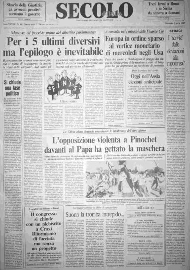 domenica 5 aprile 1987
