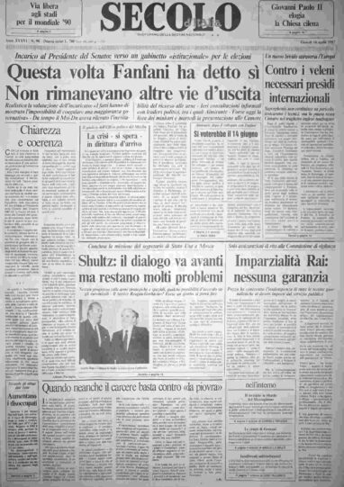giovedì 16 aprile 1987