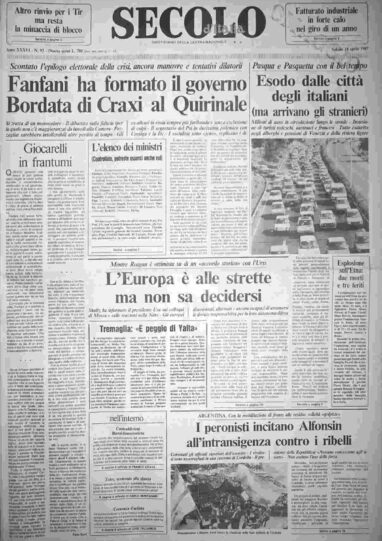 sabato 18 aprile 1987