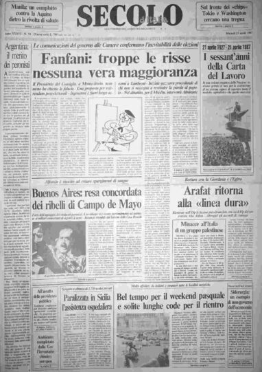 martedì 21 aprile 1987
