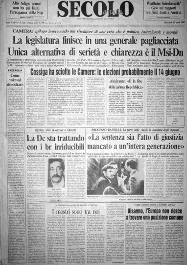mercoledì 29 aprile 1987