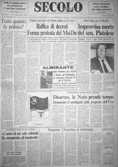 giovedì 7 maggio 1987