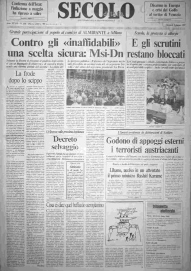 martedì 2 giugno 1987