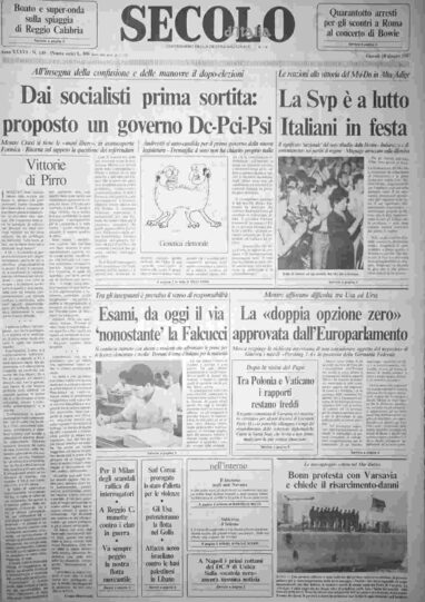 giovedì 18 giugno 1987