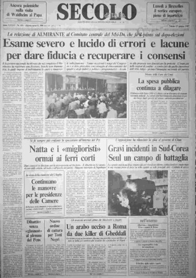 sabato 27 giugno 1987
