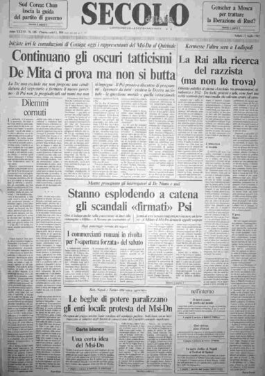 sabato 11 luglio 1987