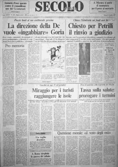 giovedì 16 luglio 1987