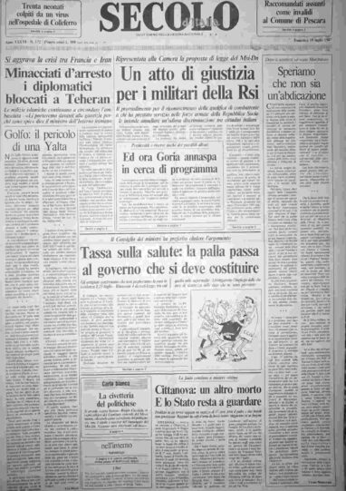 domenica 19 luglio 1987