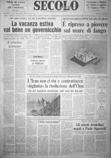 mercoledì 22 luglio 1987