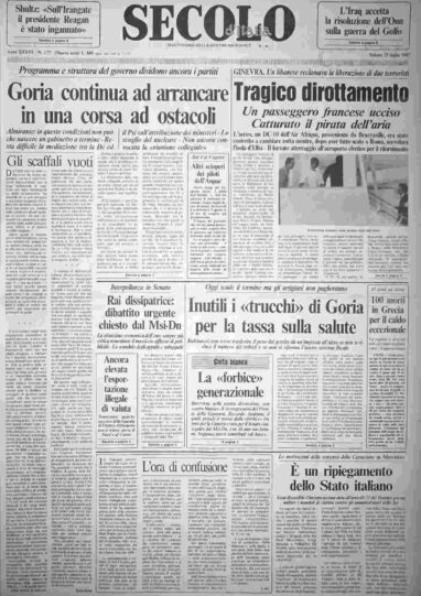 sabato 25 luglio 1987