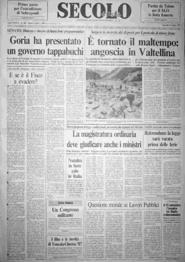venerdì 31 luglio 1987