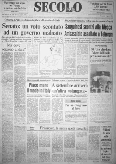domenica 2 agosto 1987