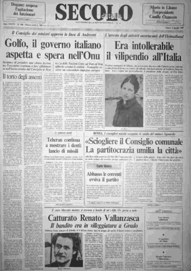 sabato 8 agosto 1987