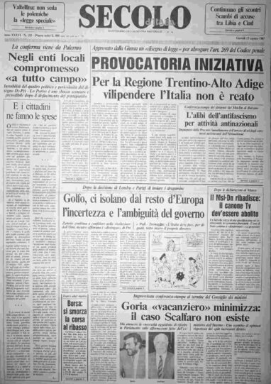 giovedì 13 agosto 1987