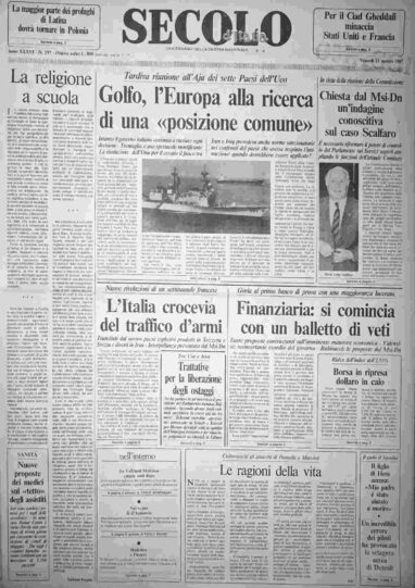 venerdì 21 agosto 1987