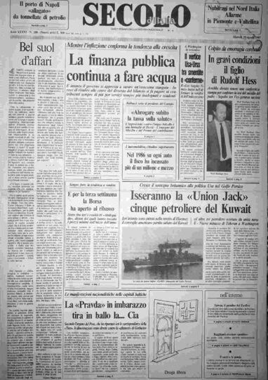 martedì 25 agosto 1987