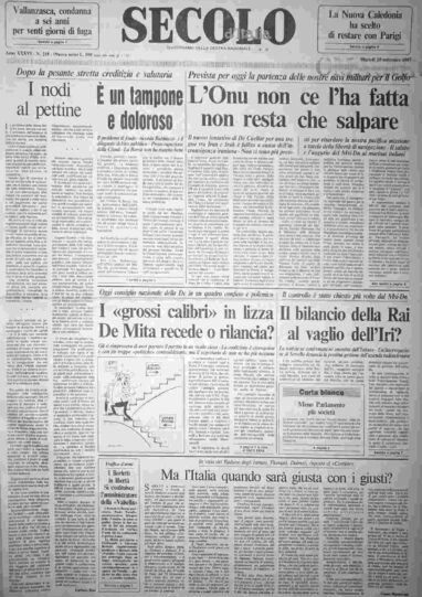 martedì 15 settembre 1987