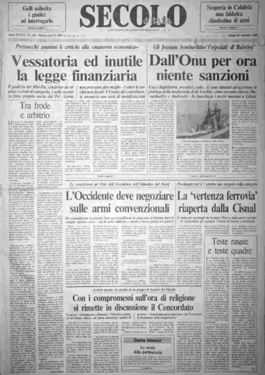 sabato 26 settembre 1987
