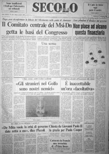 domenica 27 settembre 1987