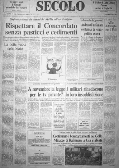 giovedì 1 ottobre 1987