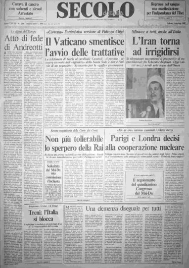 sabato 3 ottobre 1987