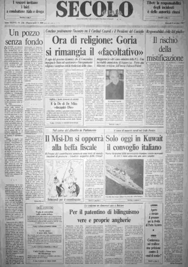 giovedì 8 ottobre 1987