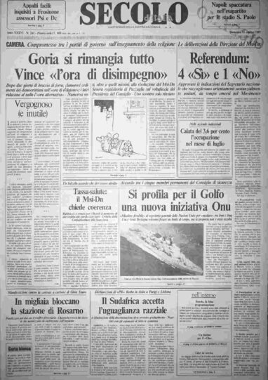domenica 11 ottobre 1987