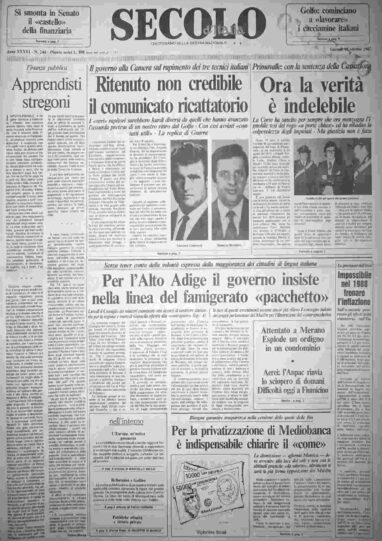 giovedì 15 ottobre 1987