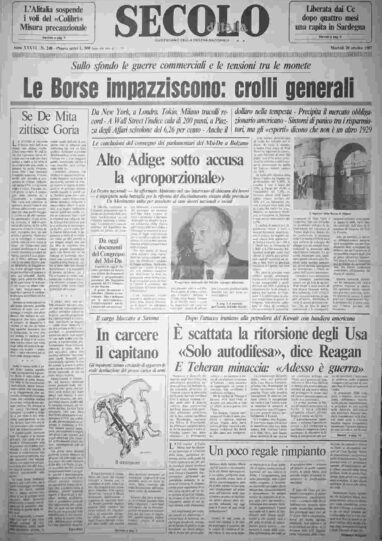 martedì 20 ottobre 1987