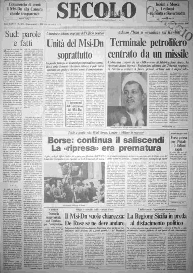 venerdì 23 ottobre 1987