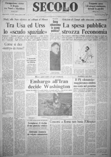 domenica 25 ottobre 1987