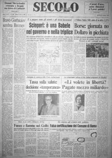 giovedì 29 ottobre 1987