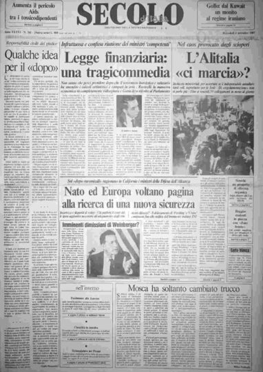 mercoledì 4 novembre 1987